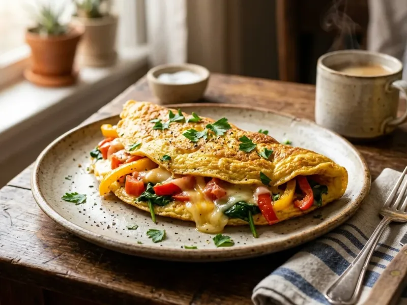 Omelete de Legumes com Queijo: Receita Fácil, Rápida e Saudável
