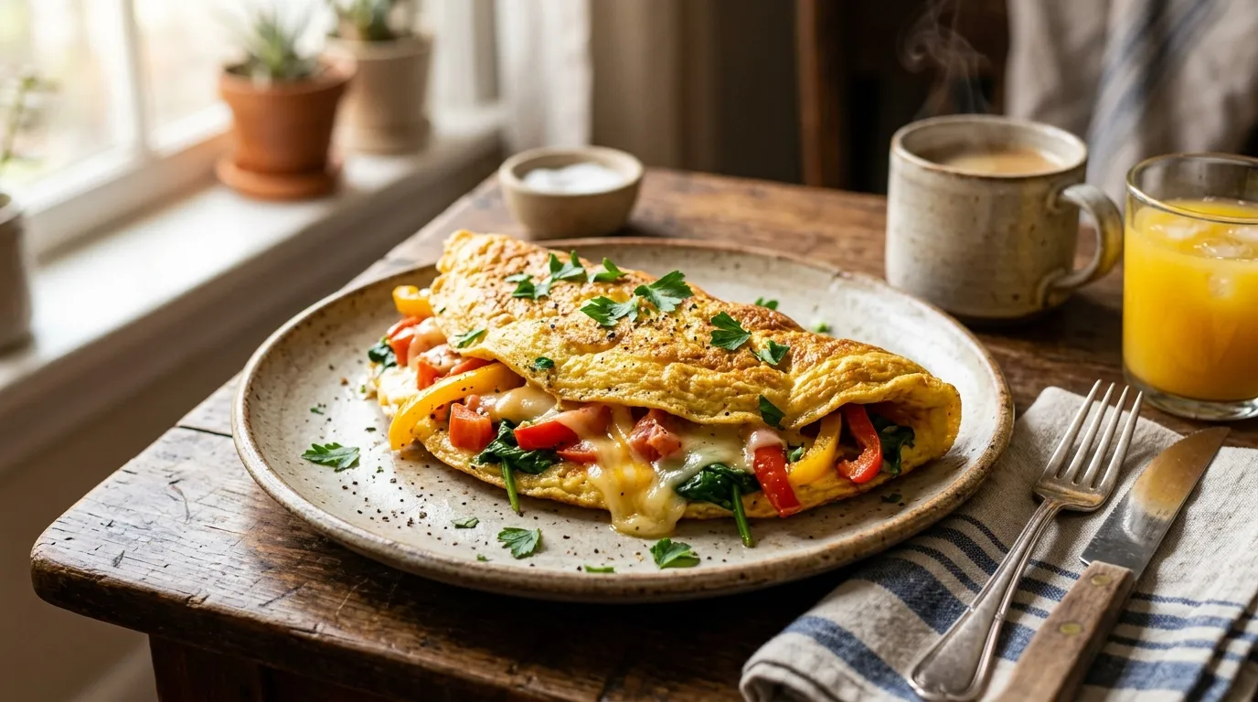 Omelete de Legumes com Queijo: Receita Fácil, Rápida e Saudável